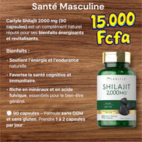 Carlyle Shilajit 2000mg | 90 Capsules DLC: 09/27