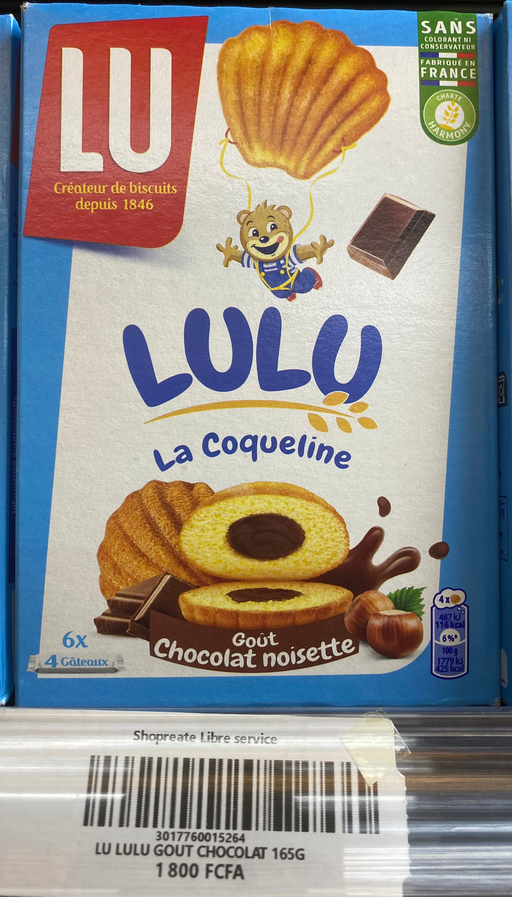 Lu Lulu Gout chocolat 165g