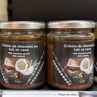 Crème de chocolat au lait et coco