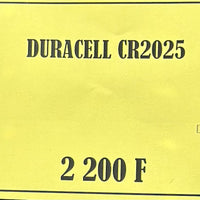 DURACELL CR2025