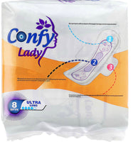 
              Confy Lady Hygenic pad Ultra Long 8x24
            