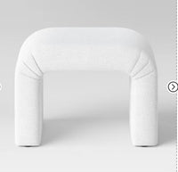 
              Cicely Waterfall Ottoman Cream Boucle - Threshold
            