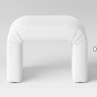 Cicely Waterfall Ottoman Cream Boucle - Threshold