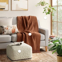 Branchville Square Pouf Cream Boucle - Threshold