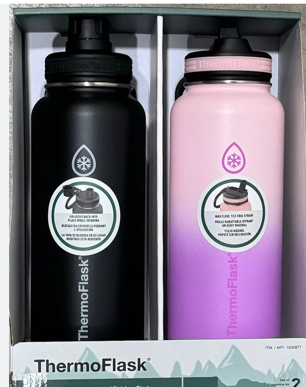 Thermoflask Stainless Steel Insulated Water Bottles 40 oz 1.2L