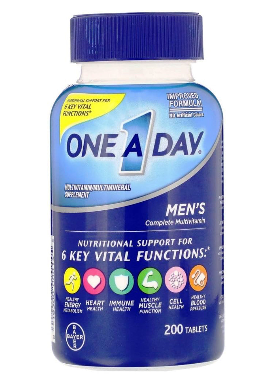 One A Day Men's Health Multivitamin / Multimineral (200 Tablets) DLC: 08/26