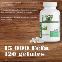 Bronson Ginkgo Biloba Extra Supports Brain Function & Memory Support, 120 Vegetarian Capsules