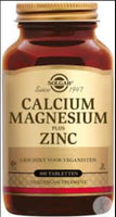 
              Solgar Calcium Magnesium Plus Zinc, 100 Tablets - Promotes Healthy Bones and Teeth - Supports Nerve & Muscle Function - Non GMO, Vegan, Gluten Free, Dairy Free, Kosher, Halal - 33 Servings DLC: 09/2028
            