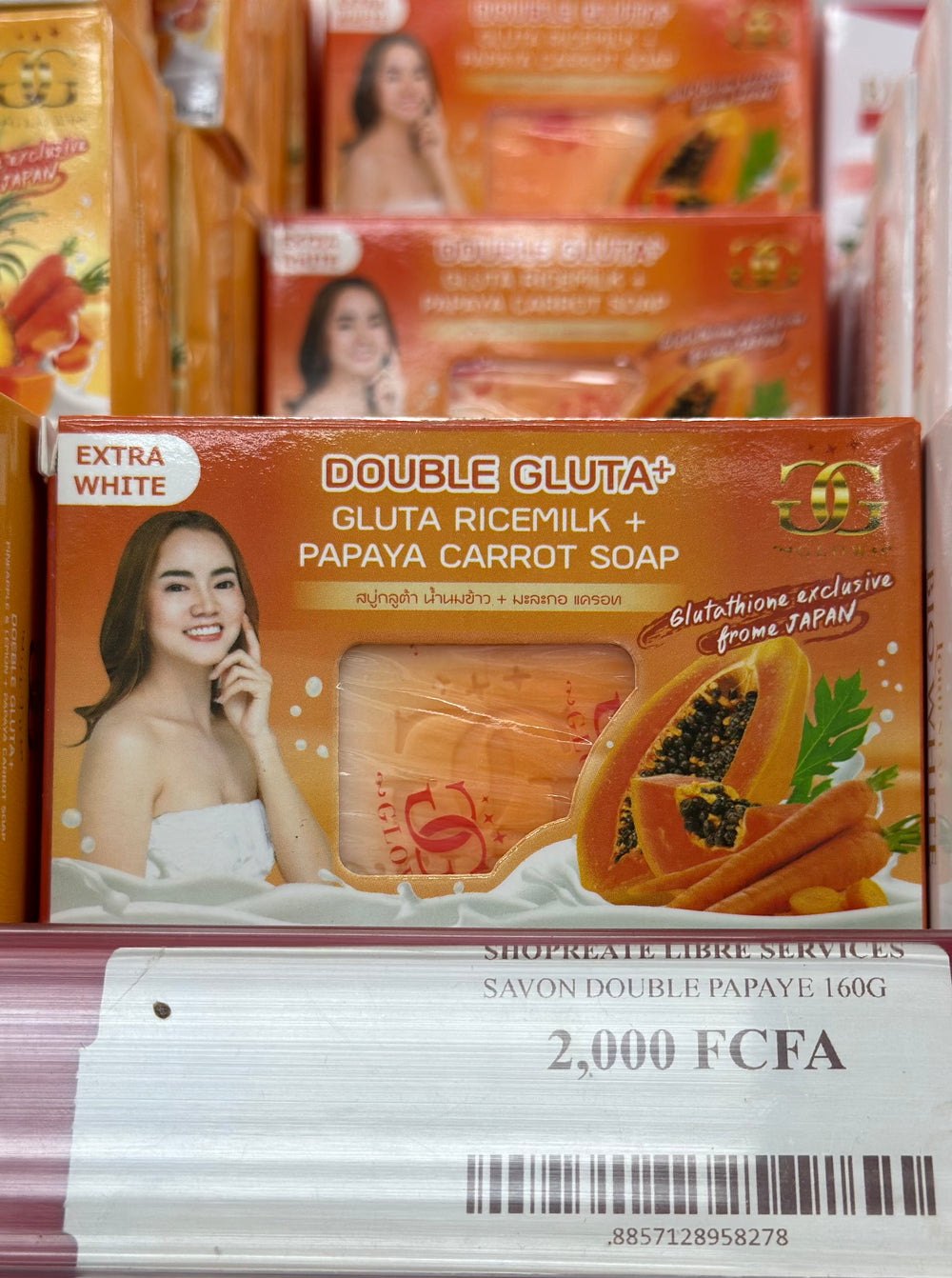 DOUBLE GLUTA + SAVON PAPAYE ET CARROT 160G
