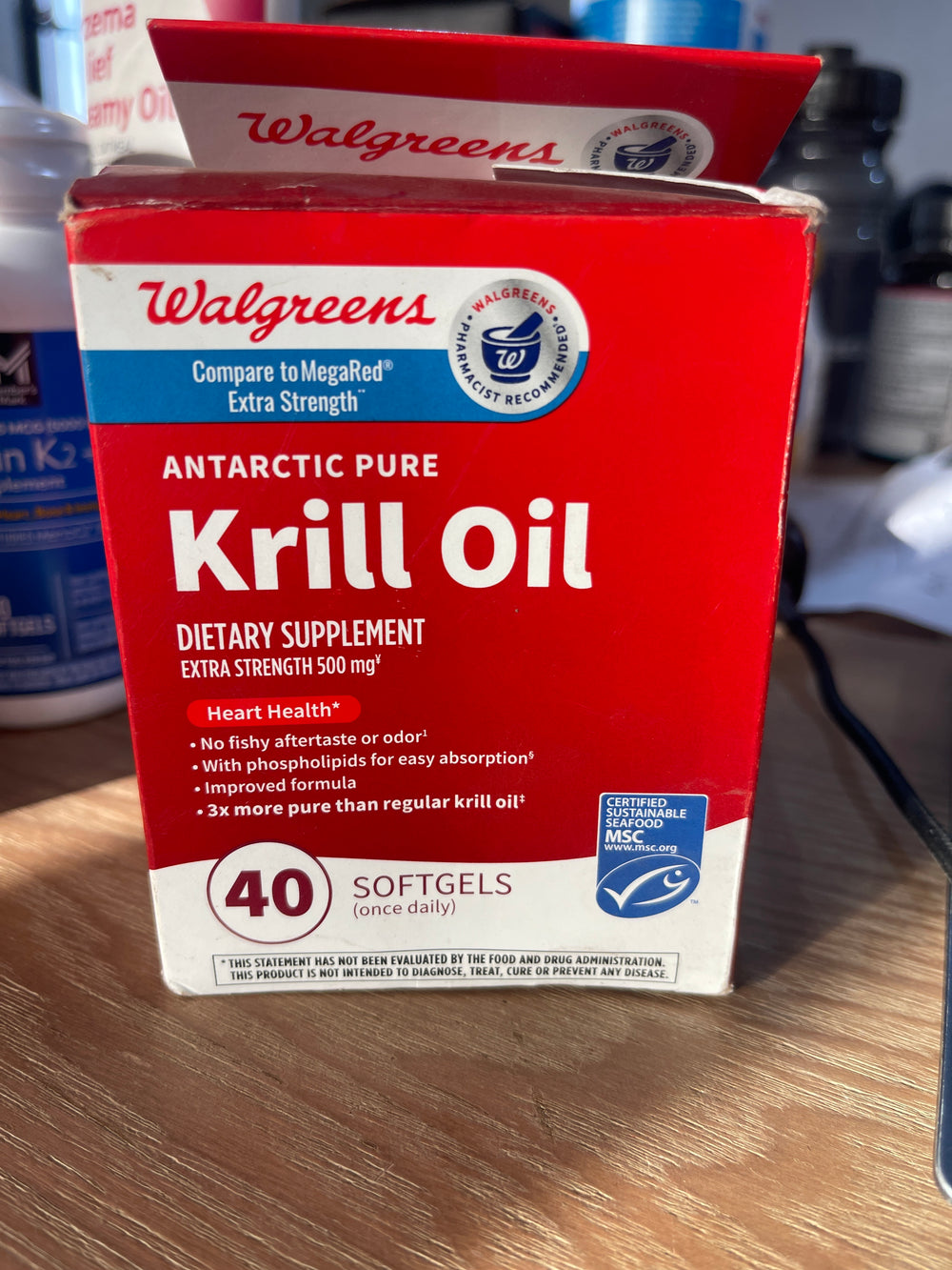 Walgreens Antarctic Pure Krill Oil 350mg 40 capsules
