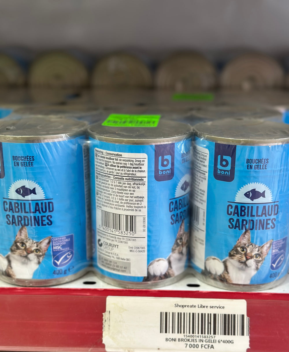 BONI CABILLAUD SARDINES X6 400G