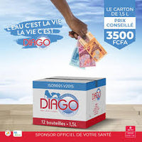 
              Eau Minérale Diago Grande Bouteille 1.5L
            