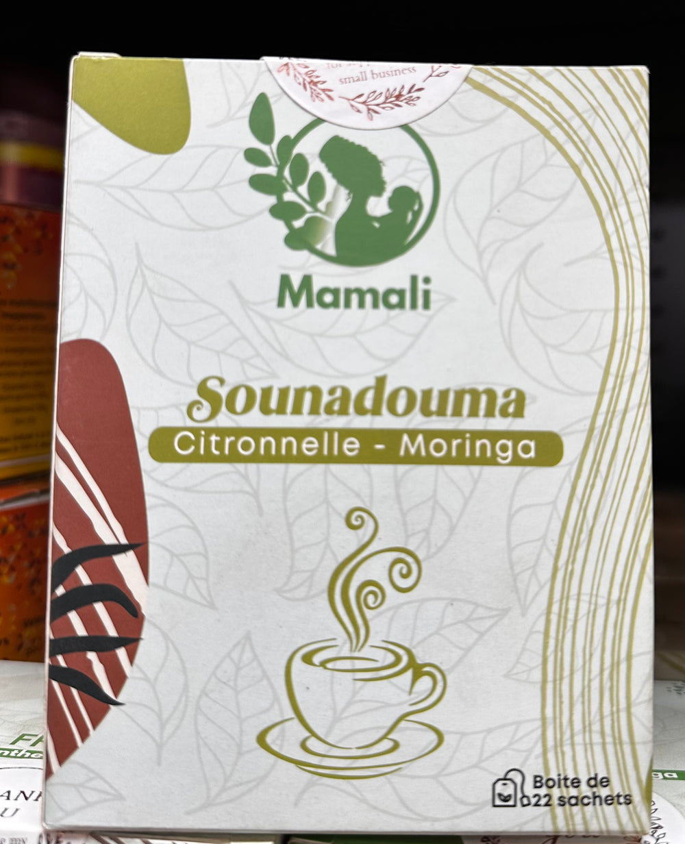 MAMALI SOUMADOUMA CITRONNELLE MORINGA 22 SACHETS