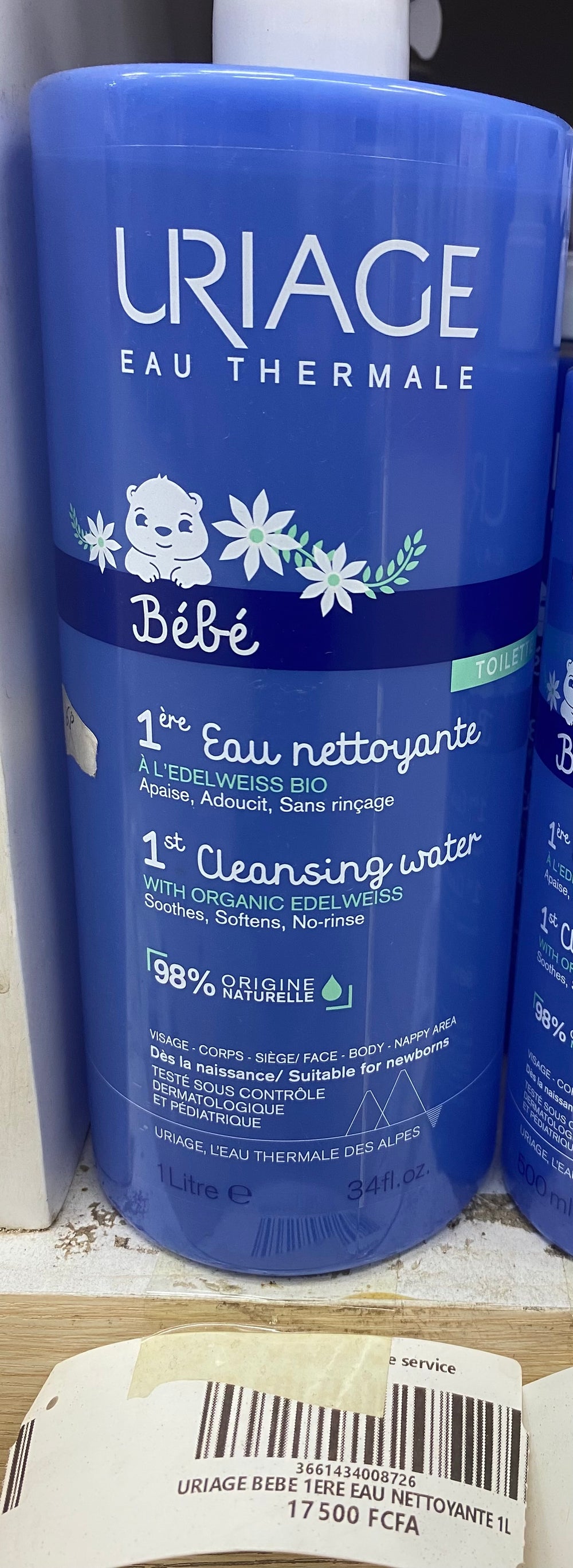Uriage Bébé 1Ere Eau Nettoyante 1L