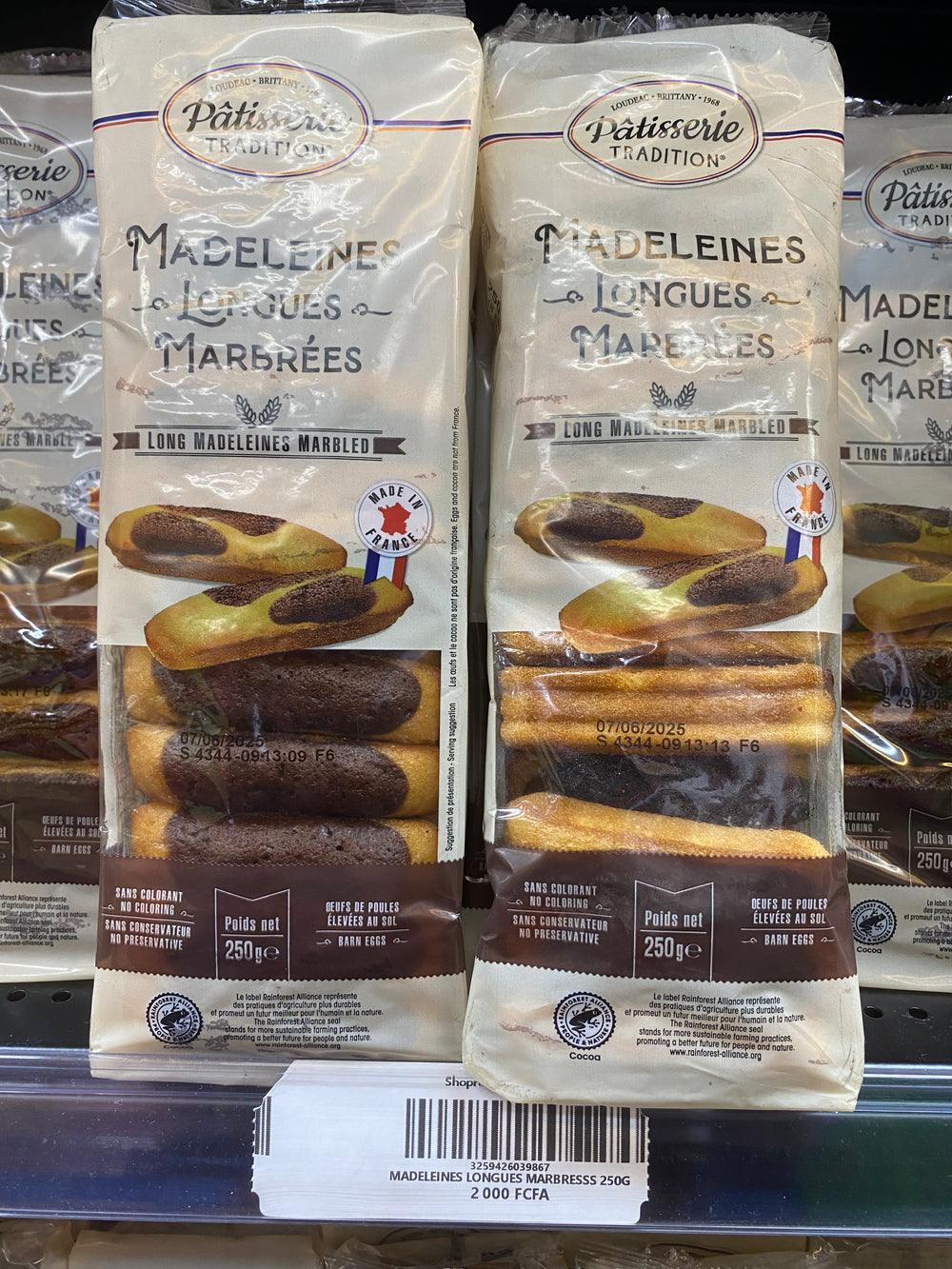 Madeleines Longues MarBress 250g