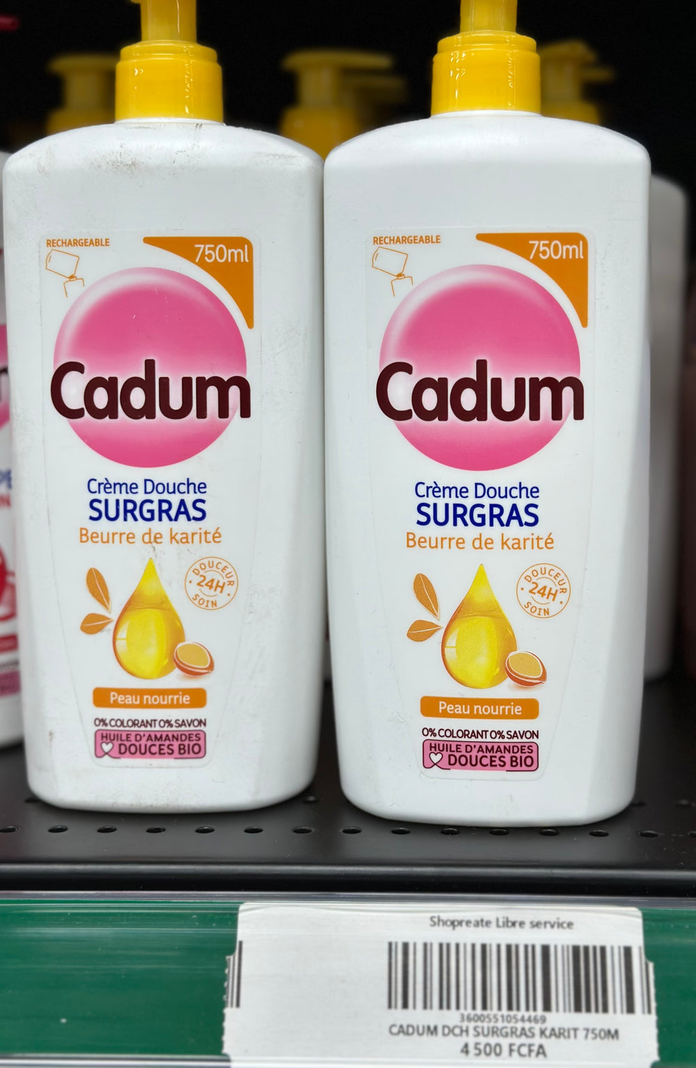 CADUM DOUCHE SURGRAS BEURRE DE KARITÉ 750ML