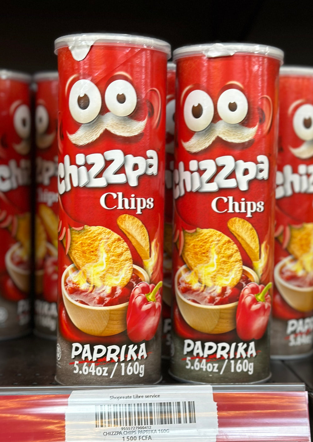 CHIZZPA CHIPS PAPRIKA 160G