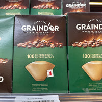 GRAINDOR Filtres à café n°4 100pc