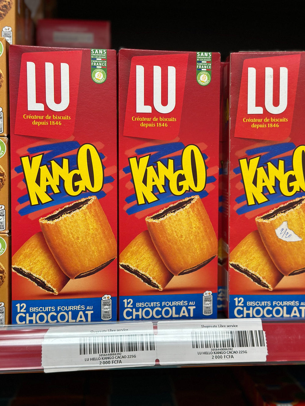LU HELLO KANGO CHOCOLAT 225G