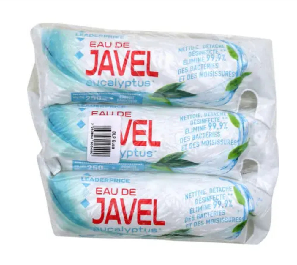 Eau de javel eucalyptus Leader Price - 3x250ml