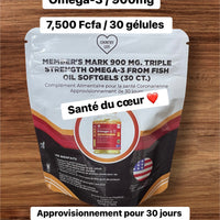 Pointe Noire * Member's Mark 900 mg. Triple Strength Omega-3 from Fish Oil (30 ct.)