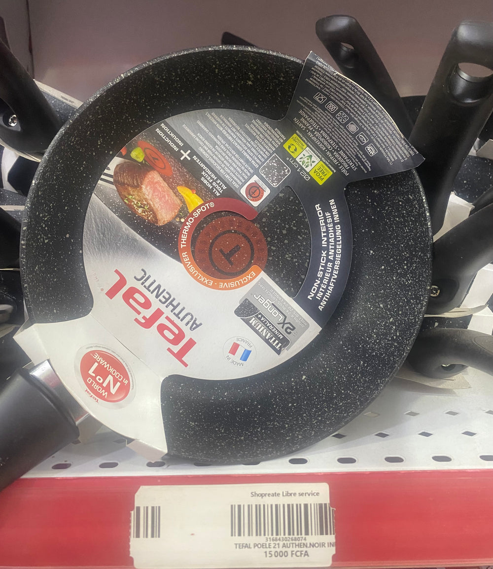 Tefal poêle 21 Authen.Noir ing