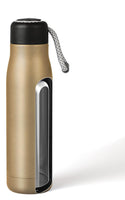 
              12 oz Insulated Water Bottle, Dusgut Wide Mouth Water Bottle,Stainless Steel,Wide Mouth Portable Lid, Gold
            