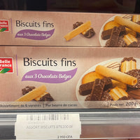 Biscuits fins aux 3 Chocolats Belges 200g