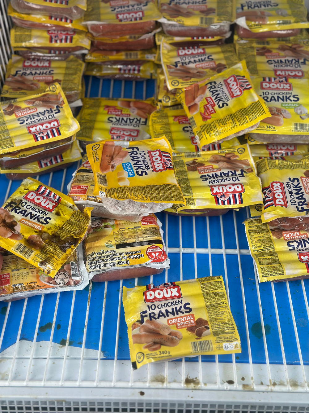 DOUX 10 CHICKEN TRANKS HOT SPICY 340G