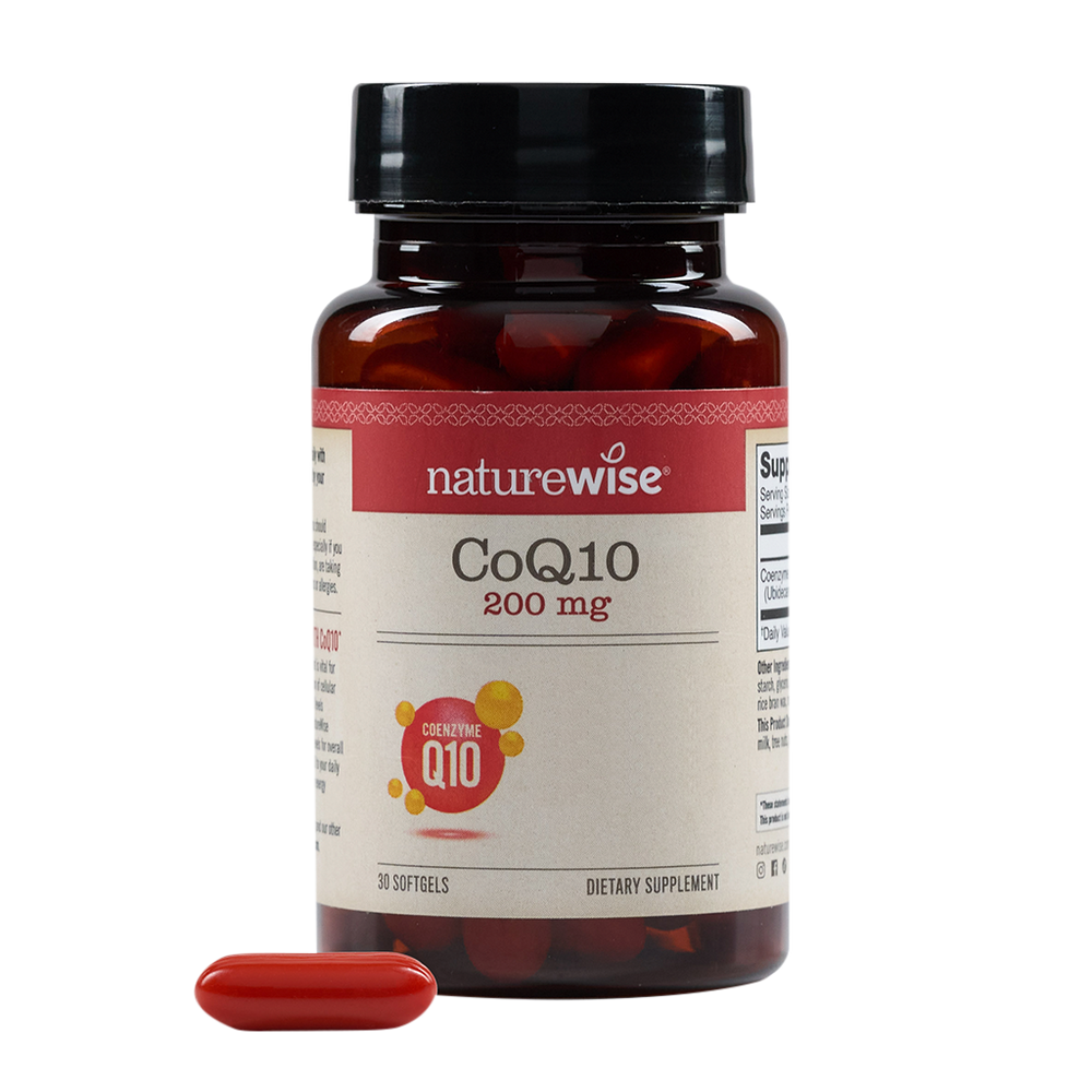 NatureWise CoQ10 – 200 mg, 30 gélules molles (1 mois)
