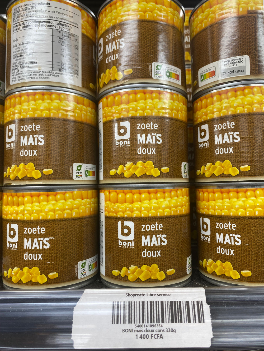 BONI maïs doux cons 330g