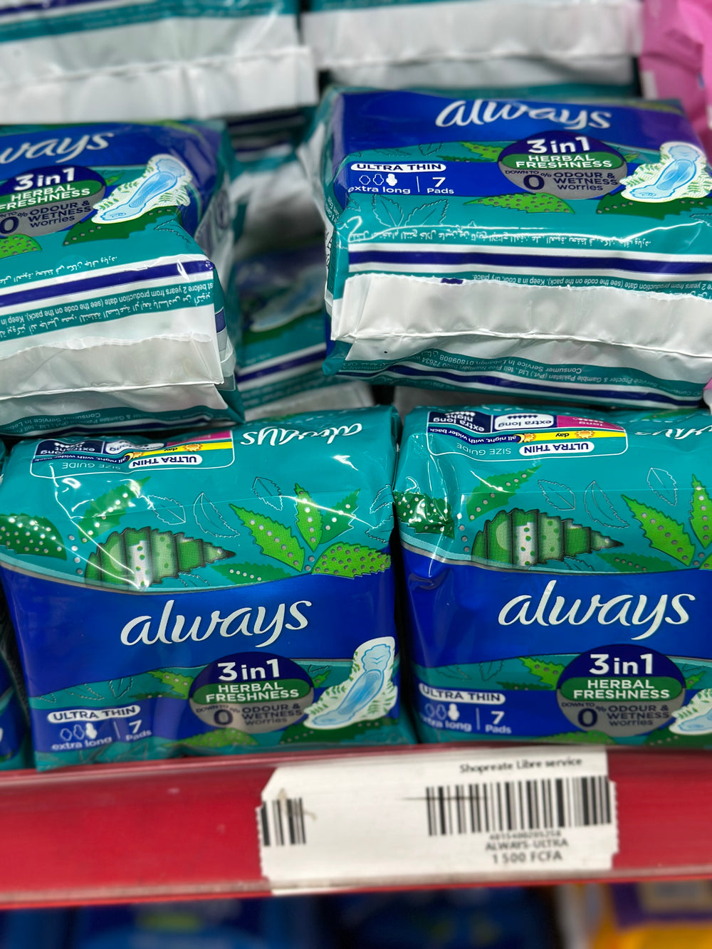 Always 3 en 1 Herbal Freshness 7x