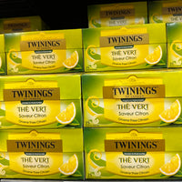 TWININGS OF LONDON THÉ VERT SAVEUR CITRON 25 SACHETS