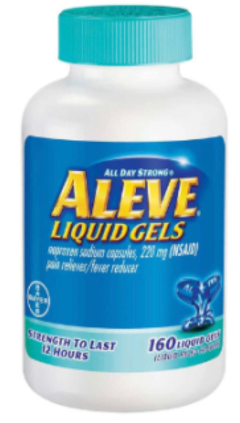 Aleve Liquid Gels Naproxen Sodium Capsules, 220 mg (AINS) Analgésique/Réducteur de fièvre DLC: 10/2026 ko