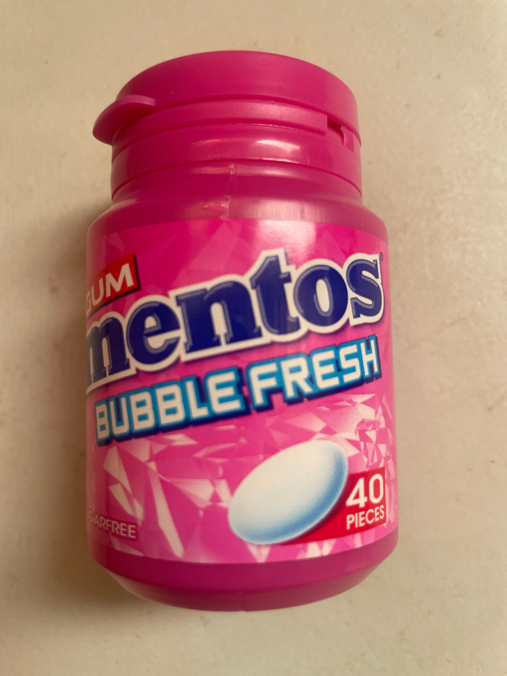 Mentos Gum Bubble Fresh40 Pieces (56g) DLC: Juin26
