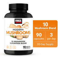 
              Force Factor Modern Mushrooms Capsules, Mushroom Supplement with Lion's Mane, 90 Vegetable Capsules
            