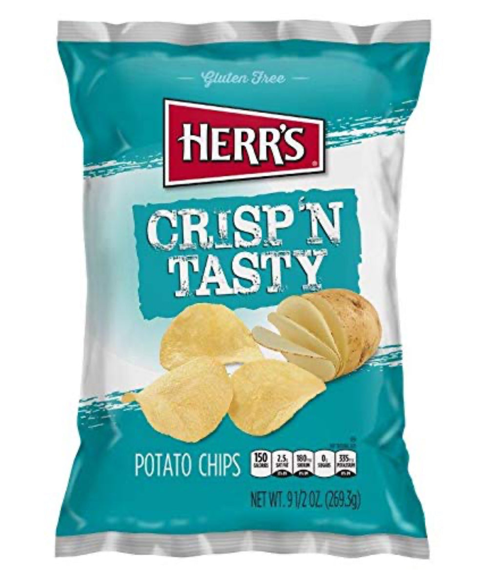 Herr's - Crisp N' Tasty Potato Chips (198g) DLC: Oct25