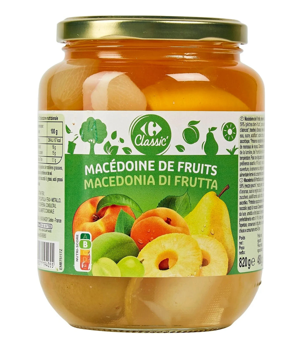 Fruits au Sirop Macédoine de Fruits CARREFOUR CLASSIC  (480g) DLC: Juillet26