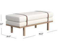 
              Homepop Upholstered Boucle Bench
            
