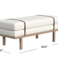 Homepop Upholstered Boucle Bench