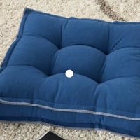 18"x18" Indoor/Outdoor Square Flange Seat Cushion Navy - Mina Victory