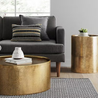 Manila Round Hammered Drum Coffee Table - Threshold™