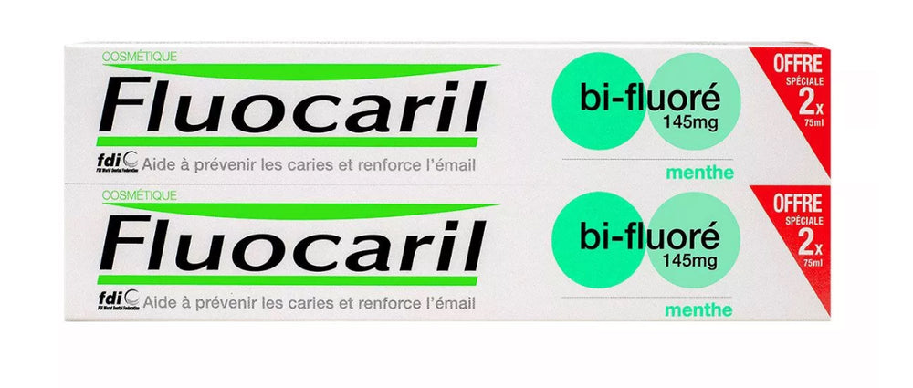 Bi-fluoré 145mg gencives dentifrice menthe 2x75ml