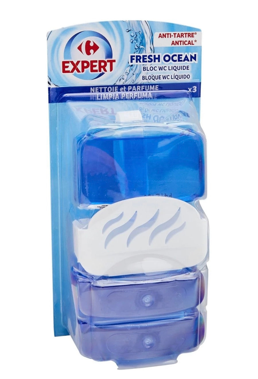 Bloc WC Liquide Fresh Océan CARREFOUR EXPERT (3 x 55 mL)