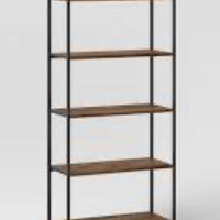 72" Loring 5 Shelf Ladder Bookshelf Walnut - Threshold (72 in H x 30 in W x 13 in D) LPEU844174