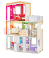 
              Rainbow High Townhouse- 3-Story Wood Dollhouse Playset
            