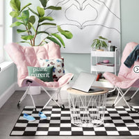 4'x5'5" Washable Small Checker Accent Rug Charcoal and Ivory - Room Essentials™:
(1.2 m x 1.6 m)