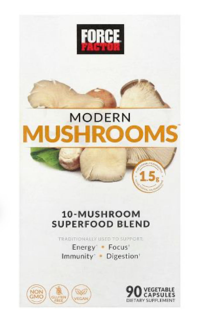 Force Factor Modern Mushrooms, (90 Vegetable Capsules) DLC: Mars27