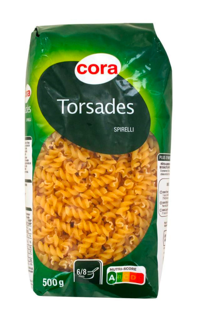 CORA PÂTES TORTI 500g DLC: Juillet26