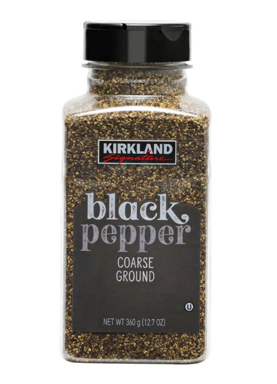 KIRKLAND SIGNATURE - COARSE GROUND BLACK PEPPER - 12,07OZ 360g DLC: Mai26